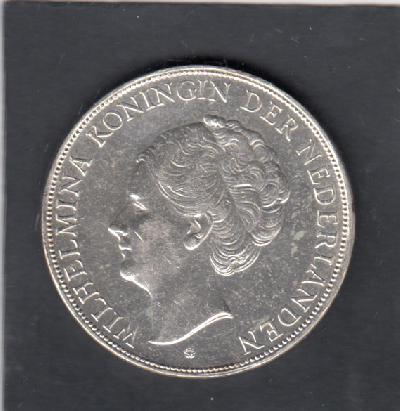 Beschrijving: 2 1/2 Gulden WILHELMINA  